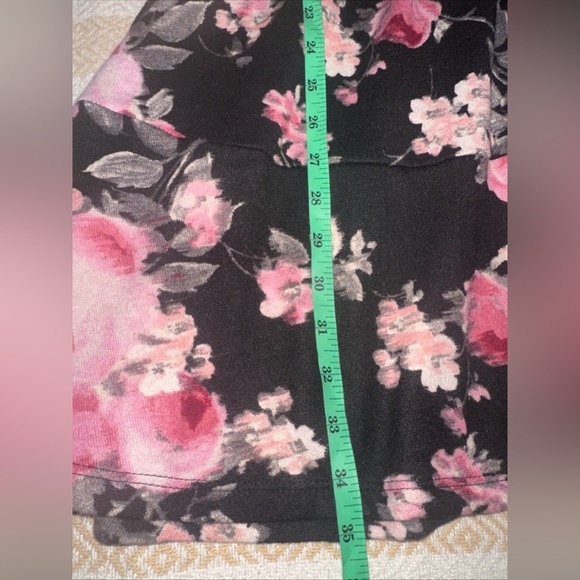 NWT Maurices Sz L Double Breast Floral Knit Mini Dress Long Balloon Sleeve VNeck - Picture 12 of 13